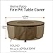 Classic Accessories Hickory Water-Resistant 42 Inch Round Fire Pit Table Cover
