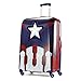 American Tourister Marvel Comics Hardside Luggage with Spinner Wheels, Captain America, Checked-Large 28-Inch