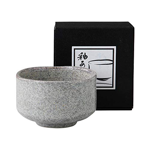 Minoyaki Oburo Grey Matcha Bowl"Ochawan" Made in Japan