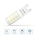Seealle G9 LED Bulb Non-Dimmable, 4W G9 LED Light, Daylight White 5000K, 40W Halogen Equivalent, Bi Pin Base,AC120V(Pack of 6)