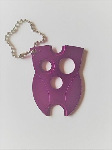 Essential Oil Key Tool (Purple Owl), Universal Roller Bottle Accessory to Easily Remove Roller Balls, Caps, and Orifice Reducers on Most Bottles