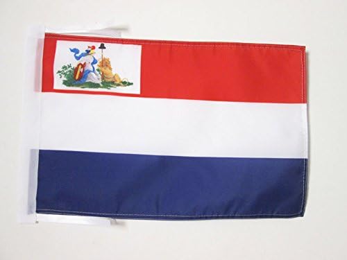 AZ FLAG, Batavian Republic 1795-1806 Flag, 18'' x 12'', 100% Polyester Bataafse Republiek Small Banner with Two Cords