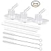 3 Pack Thermos Replacement Straws for Thermos 12 Ounce(model F401)Funtainer Bottle with 3 Straw Cleaning Brushes
