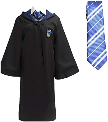 AVGe Halloween Magic Robe, Unisex Cosplay Costume School Uniform and Tie