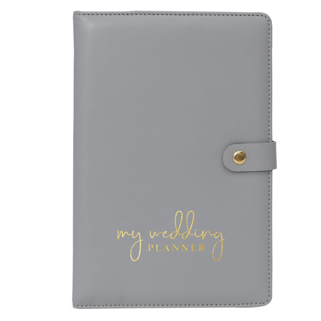 Splosh Wedding Planner - Wedding Planning Book, Engagement Gift Ideas. A5 Notebook Wedding Planner Book Organiser. Daily Planner, Weekly Planner Wedding To Do List Notebook For the Bride To Be.