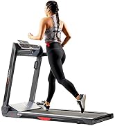Sunny Health & Fitness Premium Strider 20” Interactive Foldable Treadmill with Exclusive SunnyFit