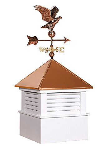 East Coast Weathervanes and Cupolas Vinyl Douglas Cupola With Eagle Weathervane (vinyl, 25 in square x 56 in tall)