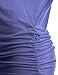 TWINTH Drape Tunic Top Plus Size Loose Fit Cut Out Off Shoulder Violet 2XL