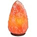 8 to 9 Inch Himalayan Salt Lamp Hand Carved, Natural Wood Base with Dimmer Control, 6-9 lb. Mined from Himalayan Mountain Range, Beautiful Amber Color, 100% Authentic Himalayan Salt Lamp