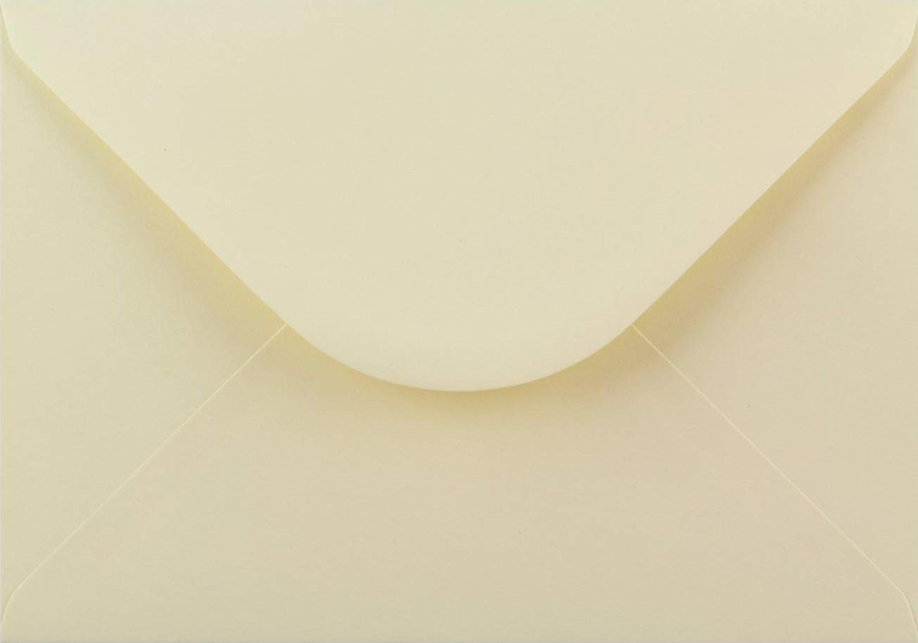 C5 Cream C5 Coloured Envelopes for A5 Greeting Cards Wedding Invitation Crafts 162x229mm- Pack of 10 envelopes (Cream)