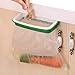 Lunies Hanging Trash Garbage Bag Holder for Kitchen Cupboard,RV,Green and White, 22 15.5 cm, primary