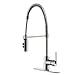 TimeArrow TAF852R-BN01 Stainless Modern Commercial Brushed Nickel Pull Down Sprayer Kitchen Faucet, Single Handle Kitchen Sink Faucet With Deck Plate