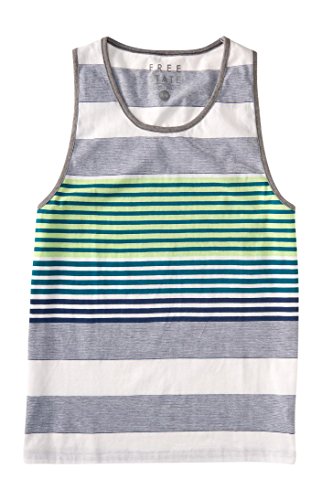 Aeropostale Men's Free State Super Stripe Tank Shirt M Bleach