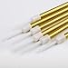 Astra Gourmet 12 Count Party Long Thin Metallic Birthday Candles in Holders for Birthday Cakes Decorations, Gold