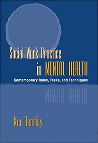 Amazon.com: Social Work Practice In Mental Health: Contemporary Roles, Tasks,  And Techniques (Mental Health Practice): 9780534549206: Bentley, Kia J.:  Books