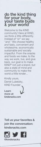 KIND ZERO ADDED SUGAR HEALTHY SNACKS BARS, DARK CHOCOLATE NUTS & SEA SALT, GLUTEN FREE, HIGH FIBER, KETO SNACKS, 5G PROTEIN, 5 COUNT
