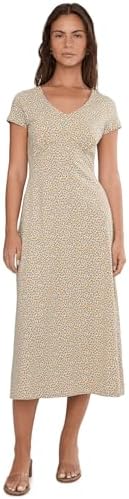 toad and co daisy rib dress Toad&Co Womens Rosemarie Sleeveless Dress Barley Daisy Print Large at Amazon Women's Clothing store