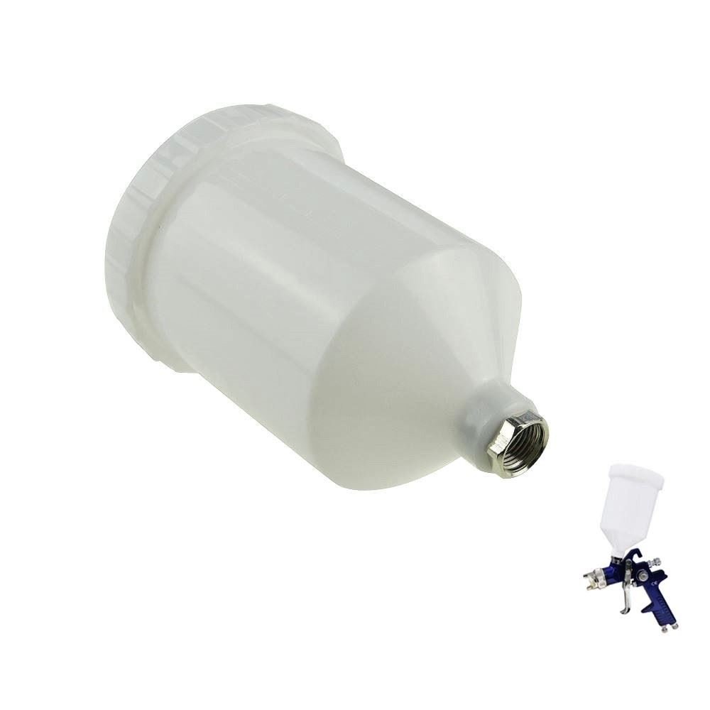 ORAZIO Paint Spray Gun HVLP Plastic Cup 600ml with Thread Connector Fits Most Automotive Series Spray Guns SP22142002