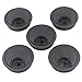 DGOL 5 pcs 1-7/8 inch (48mm) Metal Desk Grommet Cable Cord Wire Hole Cover Outlet Port (MATT Black)