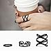 Coromose Double Full Finger Knuckle Armor Ring Set Punk Rock Gothic Rhinestone