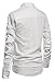 NITAGUT Men Henley Neck Long Sleeve Daily Look Linen Shirts White-US S
