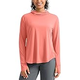 Pudolla Women's Sun Protection Shirt UPF 50+ Long Sleeve Lightweight UV Hoodie for Women Hiking Outdoor Fishing Summer