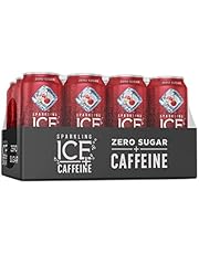 Sparkling Ice +Caffeine Sparkling Water, with Antioxidants and Vitamins, Zero Sugar, 16 fl oz Cans (Pack of 12)