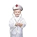 Skeleteeen White Nurse Costume Hat - Nurse’s Red and White Costume Cap - 1 Piece