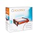 Rolodex Wood and Faux Leather Monitor Stand, Mahogany and Black (81776)