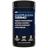 RSP QuadraLean Thermogenic Fat Burner - Cutting-Edge Weight Loss Supplement For Men & Women, Metabolism Booster with Yohimbe, Alpha GPC and Natural Caffeine for More Energy & Fat Loss, 60 Servings