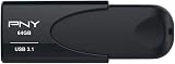 PNY Attaché 4 USB 3.1 Flash Drive 64GB Black Storage Memory Stick view 3