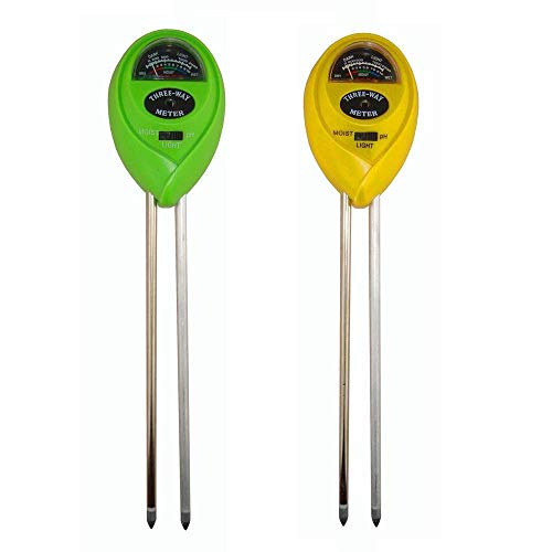 MTB 3-in-1 Soil Tester Kit for Moisture, Light & PH Soil Meter, Pack of 2 (Green+Purple), Plant Care Soil Test Kit for Garden, Farm, Lawn, Indoor & Outdoor (No Battery Needed)…