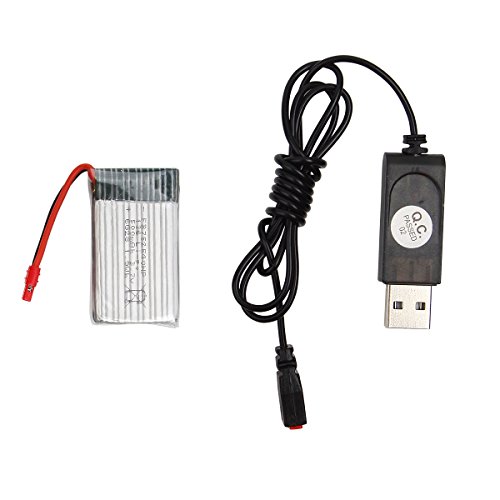 Syma X5A-1 1piece 3.7V 300mAh Lipo Battery with USB Charger Spare Part