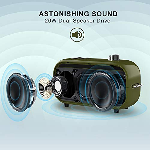 Retro Bluetooth Speaker, lofree Poison, Portable Wireless Speaker