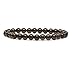 Amandastone Brown Smoky Quartz Crystal 6mm Round Beads Stretch Bracelet 7 Inch