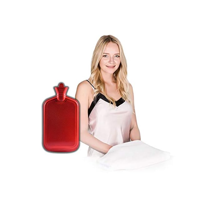 Peter Pan Classic Rubber Hot Water Bag,Hot Water Bottle Cover with Pocket, XXX-Large Size, Now it Has a Pocket to Wram…