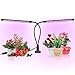 Grow Light, Grow Lights for Indoor Plants, Coson 18W 40 LED Bulbs Timming Plant Grow Lamp with Red, Blue Spectrum, 3/9/12H Timer, Dual Head Adjustable Gooseneck, 10 Garden Labels