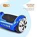 CHO Electric Self Balancing Dual Motors Scooter Hoverboard with Built-in Speaker and LED Lights - UL2272 Certified (4.5 Inch Wheels (No Speaker) Blue)