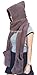 AM Landen Super Cute Taupe Extra Thick Cozy Fluffy Winter Warm Hoodie Gloves Pocket Hat Scarf