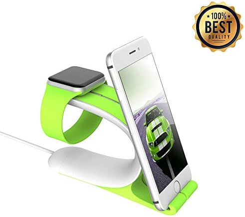 LOCA 2-in-1 Smart Watch Charging Holder Combine with Apple iWatch 1/2 & Sturdy Stand for iPhone, iPad All Edition