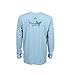 Guy Harvey Men's Marlin Sketch Pro UVX Performance Long-Sleeved T-Shirt, Sky Blue, X-Large