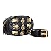 Waist Bag Women Rivets Leather Chest Belt Fanny Pack Bags Casual Fashion Handbag Red Black (black)
