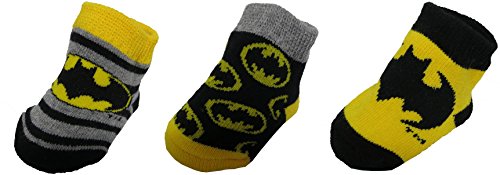 Dc comics batman boys 3 pack socks booties set – 0 …
