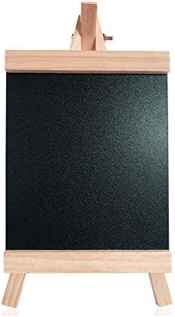 Ssn 無垢材のフレームの小さい黒板の立場の創造的な製図板の逆三角形ブラケットの磁気板家の絵画メッセージのオフィスのメモ板 誕生日プレゼント Size M