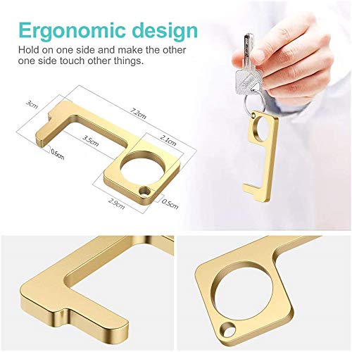 Hygiene Hand Brass Clean Key, Hygiene Hand Door Opener, NoTouch Door