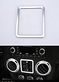 u-Box Silver Chrome Window Button Circle Cover Trim for 2011-2018 Jeep Wrangler JK