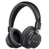 Mpow H1 Bluetooth Headphones Over-Ear, Lightweight Wireless Headset for Sport, Powerful Bass Headphones and Wired Mode for PC/Cell Phones
