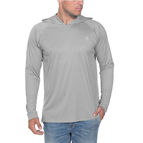 PIQIDIG Mens Long Sleeve Moisture Wicking Athletic Shirts with Collar Grey 3XL Plus Size