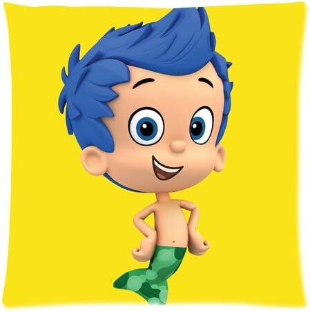 Chris G Dodge New 45X45Cm Bubble Guppies Boy Fish Twin Sides Throw Pillows Protector Pillow Case