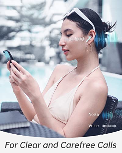 GIEC Wireless Earbuds Bluetooth Earbuds Noise Cancelling with Charging Case IP55 Waterproof Stereo Sound Wireless Earphones in Ear Sport Earbuds Wireless Headphones for Workout Free Headset